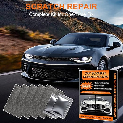 Nano Sparkle Cloth Car Scratch Remover Paste for Vehicles, Car Paint Scratch Repair Kit for Minor Scratches & Water Spots (Orange)