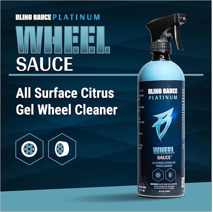 Bling Sauce Wheel Clean Automotive Bundle, Includes Tire Sauce and Wheel Sauce