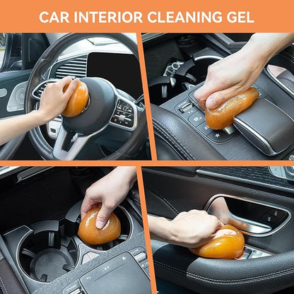 ASFSKY Car Cleaning Gel, Cleaning Putty for Car Detailing Car Slime for Cleaning Dust from Air Vents, Dashboard, Cup Holder with Cleaner Gel Dust Cleaning Gel