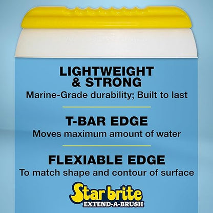 STAR BRITE Boat Blade Silicone Water Squeegee - Extend-A-Brush - 12.5" (040042)