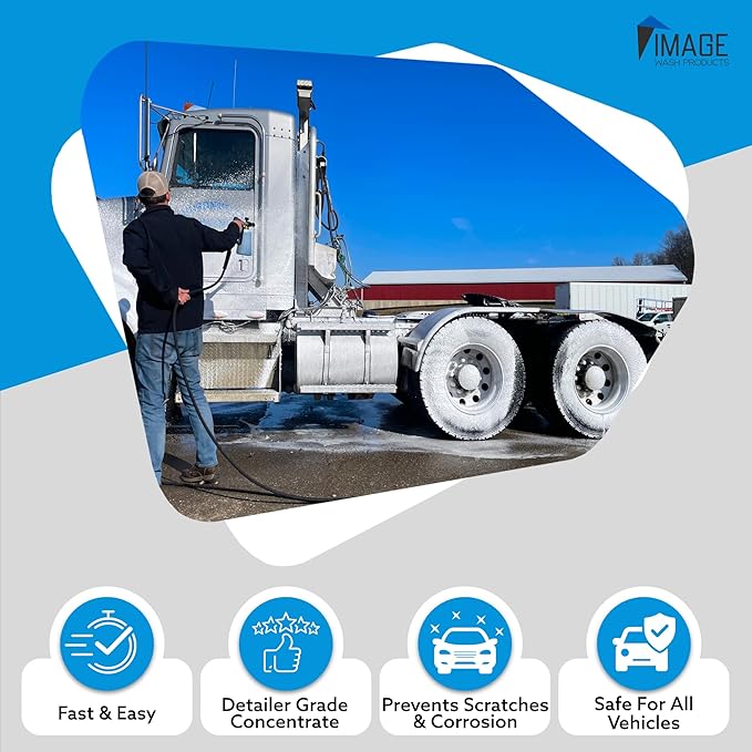 Image Wash Products Wax Replacement (Foamable) - Protectant for Any Size Vehicle. Foam On/Rinse Off (5 Gallon)