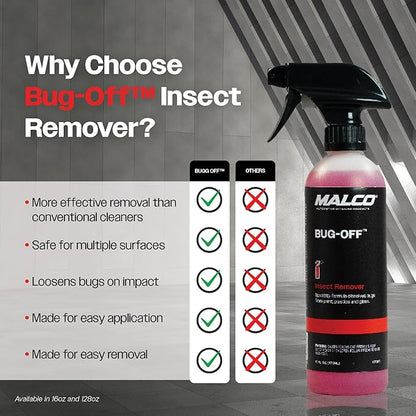Malco Bug Off - Easy Removal from Auto Paint, Glass, Metal and Plastic Surfaces / 1 Gallon (107801)