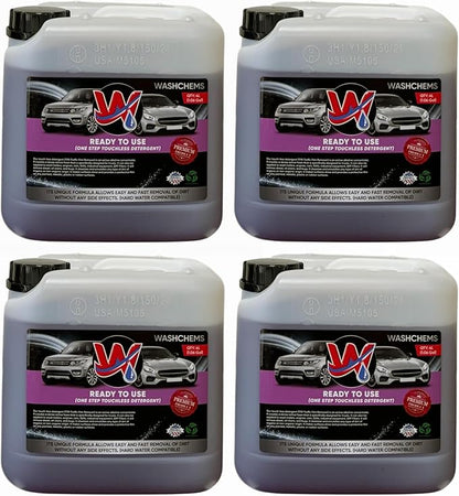 Foam Cannon Ready to Use - Touchless Car Wash Shampoo (1 Gallon, 128 oz) – No Mixing Ratio Required - Commercial Grade Auto Cleaner – Great for Cars, Trucks, Motorcycles, Mopeds, ATVs - Wash Chems (4)