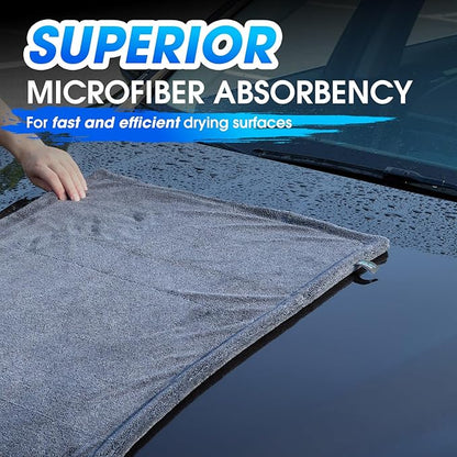 Car Drying Towel, 48"x24" Extra Large Twisted-Loop Car Cleaning Towel,1300GSM Super Absorbent, Streak Free Microfiber Cleaning Cloth for Cars, Trucks,Full-Sized SUVs