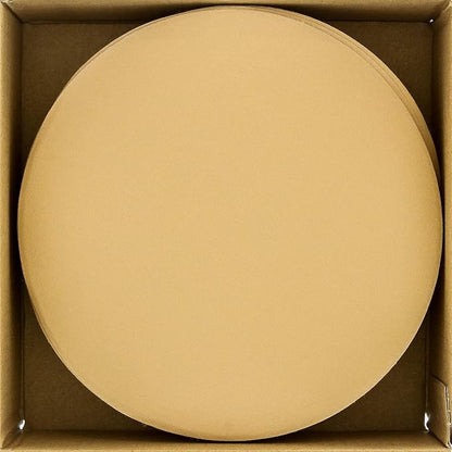 Dura-Gold Premium 320 Grit 6" Gold Sandpaper Discs, No Hole Pattern Dustless, Box of 50, Hook & Loop Backing for DA Sander, Finishing Coarse Sanding Abrasive Automotive Paint, Woodworking Wood, Metal