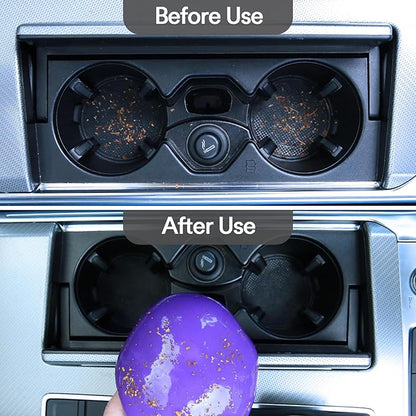 PULIDIKI Car Cleaning Gel for Car Detailing Putty Car Putty Auto Cleaning Kits Car Slime Cleaner Dust Cleaning Gel for Car Interior Cleaner Car Accessories Blue Purple (2Pack)