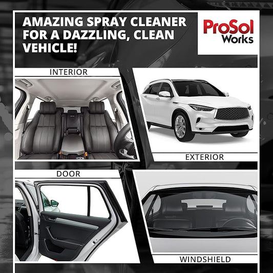 Bug Splat N' All Multi Purpose Cleaner for Vehicle 32 fl oz - Vehicle Cleaner Spray for Bug Splatter, Road Grime, Tar, Bird Droppings & More - Car Cleaner for All Vehicle Types - Safe on All Surfaces