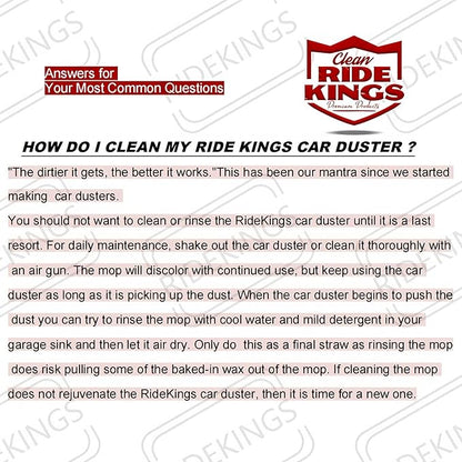 Car Duster Exterior Scratch Free with Extendable Handle,Wax Cotton Hair Car Brush Kit, Auto Detailing Brush for SUV,RV,Truck and Motorcycle,No Lint，Gifts for Men Women