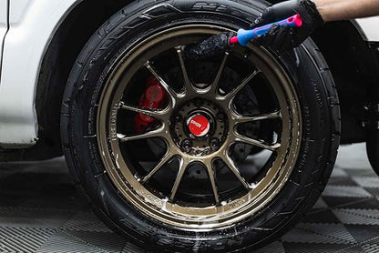 Detail Factory - Wheel Brush Mini with Interchangeable Microfiber Covers - Ultra-Soft Cleaning, Washing and Detailing Wheels, Tires, and Rims - Underglow