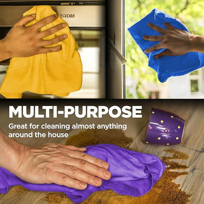 Premium 2pk Mini +1 Free Shammy Cloth for Car Drying - 17”x13” - Super Absorbent Chamois Towel for Car - Scratch-Free, Reusable & Soft Cleaning Towel