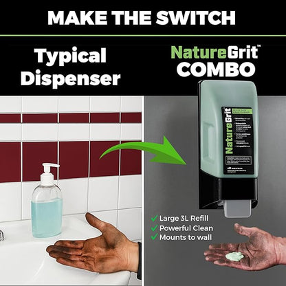 NatureGrit Refill And Dispenser Combo