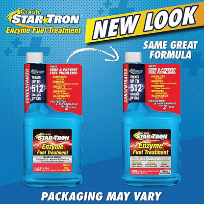 STAR BRITE Star Tron Enzyme Fuel Treatment - Concentrated Gasoline Formula - 1 oz. Treats 16 Gallons - 32 OZ (093032)