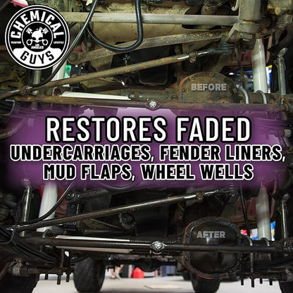 Chemical Guys TVD_104_16 Bare Bones Premium Dark Shine Spray for Undercarriage, Tires and Trim, Safe for Cars, Trucks, Motorcycles, RVs & More, 16 fl oz