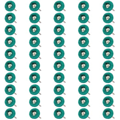 50 PCS Abrasive Buffing Wheels,1 Inch Buffing Polishing Wheel Set for Rotary Tool Accessorie 1/8'' (3mm) Shank, Green 150 Grits for Metal,Wood, Rust Removal