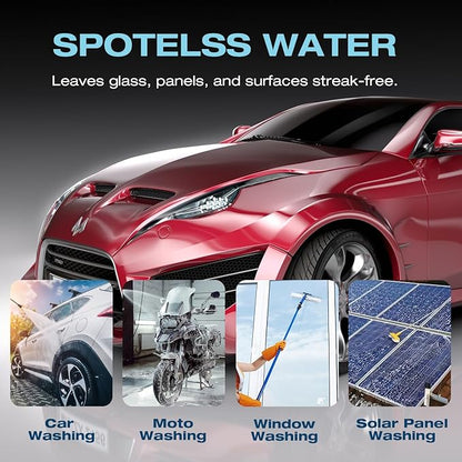 H&G lifestyles Spotless Water System for Car Wash, 20" x 4.5" Water Deionizer for Car Washing, Spot-Free Deionized Water,3/4 GHT Brass Fittings,Garden Hose Deionization Filtration System