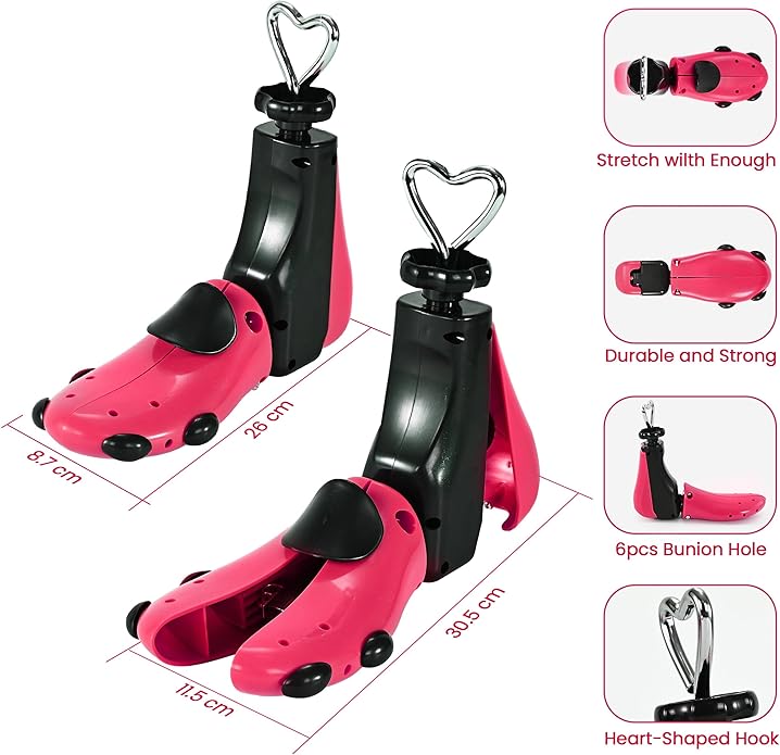 WANNUOQI Shoe Stretcher For Women Men,Boot Stretcher Women Men,Shoe Expander Widener Stretch Length Width