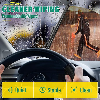 24" 18" 13" Windshield Wiper Blades Replacement for Chevrolet Chevy Equinox 2018 2019 2020 2021 Premium All Weather Front Rear Wipers Set - OEM Quality (Pack of 3)