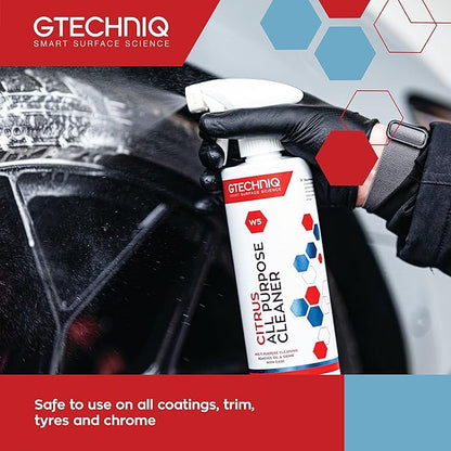 Gtechniq - W5 Citrus All Purpose Cleaner - Removes Oil and Grime with Ease; Does Not Damage Wax or Coatings; Use on Engine Bays or Carpet Stains to Remove Grease (5 Liters)