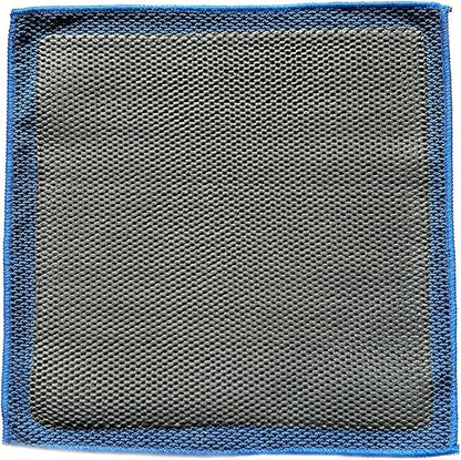 Dialed Clay Towel - Mesh 3.0 Design - Surface Prep for Waxing, Polishing and Sealant - Fine Grade - 12"" x 12"", Regular, Marina Blue