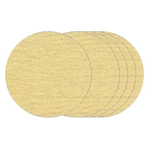 Kozelo 30 Pcs Sanding Discs 2 Inch 80 Grit Hook and Loop Random Orbital Sandpapers Suitable for Drywall Sander Wood Metal Furniture, Yellow