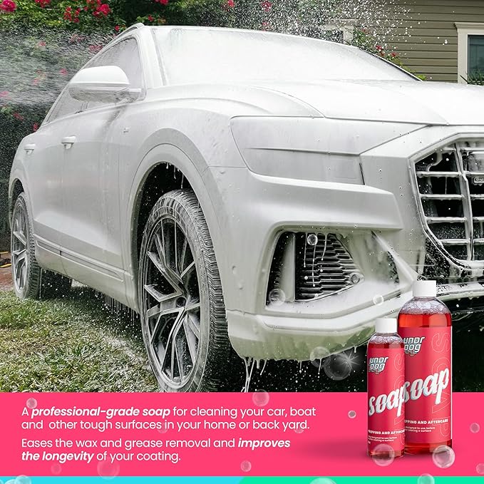 Undrdog Car Wash Soap, Foam Cannon Soap For Pressure Washer, Cleaner Detailing Supplies, Foam Gun Soap For Cars, Motorcycles, Trucks, Boats, 8, 16, 32oz (32oz)