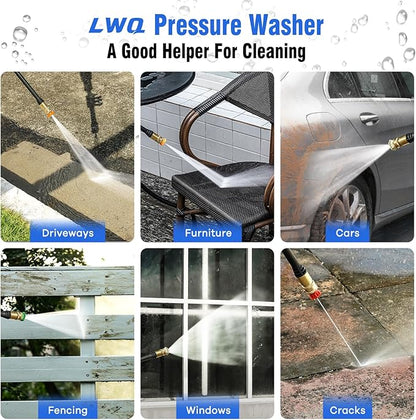 Pressure Washer, Washer with 4 Quick Connect Nozzles, Pressure Cleaning Machine with Foam Cannon for Cars/Fences/Driveways/Patios/Home Cleaning, Pallet of Product