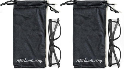 HTS HUNTERSKY TR90NZZ Safety Glasses with Side Shield Small Size Women Men ANSI Z87 Anti Fog Scratch Resistant Lab Pickleball