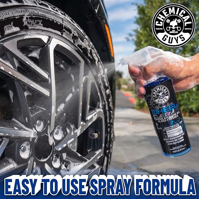 Chemical Guys Signature Series Wheel Cleaner 32 oz Natural Citrus-Based Wheel & Tire Cleaner, Safe for Painted, Powder-Coated & Polished Finishes, Removes Brake Dust & Grime