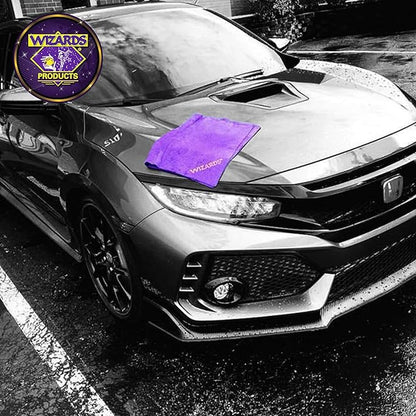 Wizards Water Bandit - Multi Purpose Synthetic Drying Chamois for Autos, Trucks, Boats, Motorcycles, and Homes - Machine Washable Car Drying Towel - King Sized Chamois Cloth For Car - 27 x17 Inches
