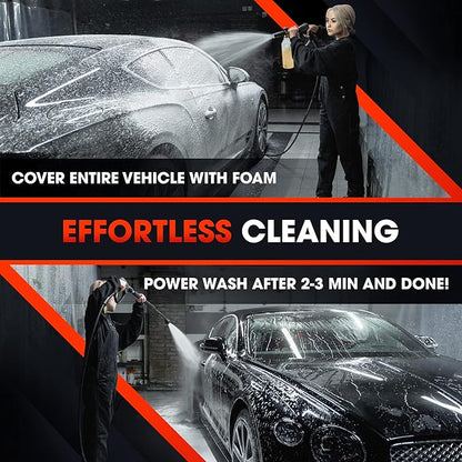 Swift Touchless Car Wash Shampoo (1 Gallon) - No Brushing Required, High Foaming Car Soap, Heavy Duty, Auto Detergent for Foam Cannon, Works on Cars, Trucks, RVs, Upholstery & More!