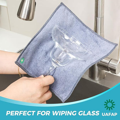 UAFAP 12Pcs New Upgrade 2-Layer Non Scratch Wire Dishcloth,Wire Dishwashing Rag,Reusable Quick-Dry Odor-Free Scrub Cloths for Dishes, Kitchen Cleaning Dish Rags for Cookware,Sinks, Dishes,Stove ﻿