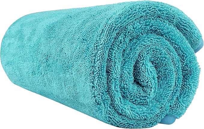 HOMEXCEL Car Drying Towel (36"x 24"), 1200GSM Ultra Absorbent Car Cleaning Cloth, Streak-Free Microfiber Drying Towel, Great for Cars, Trucks, SUVs, RVs, Motorcycles