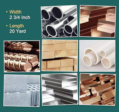 S SATC 600 Grit PSA Longboard Sandpaper 20 Yard Long Continuous Roll, 2-3/4" Wide Self Adhesive Stickyback Sanding Sheets for Automotive, Hand Sanding Blocks,Woodworking, Metal, Plastic