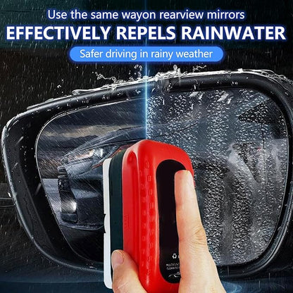Auiepet Car Glass Oil Film Cleaner, 2026 New Automotive Oil Film Cleaning Brush for Car Windows, Cars Window Glasses Cleaning Boar with Extra Cleaner, Universal Anti-Rain Fog Glass Brush (2)