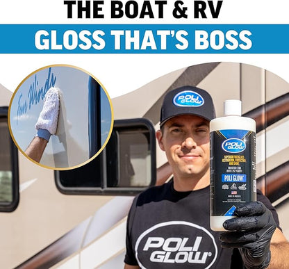 Poli Glow — 32 Ounce Fiberglass Restorer. Made for Boats and RVs and More.