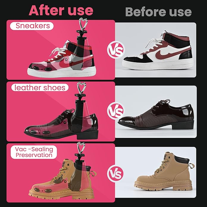WANNUOQI Shoe Stretcher For Women Men,Boot Stretcher Women Men,Shoe Expander Widener Stretch Length Width