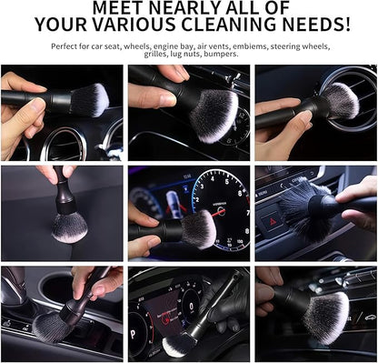 8PCS car Interior Cleaning kit, car Interior Cleaning Brush, car Cleaning Sponge, Cleaning Cloth and Storage Bag - a car Cleaning Supplies Set, Suitable for Cars, Trucks, and car Gifts