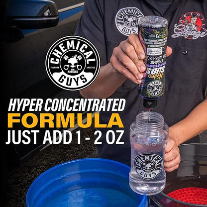 Chemical Guys HydroSuds Ceramic SiO₂ Shine High Foaming Car Wash Soap - Foam Cannon Soap, Works with Foam Guns or Bucket Washes Safe for Cars, Trucks, Motorcycles, RVs, & More, Berry Scent - 64 fl oz