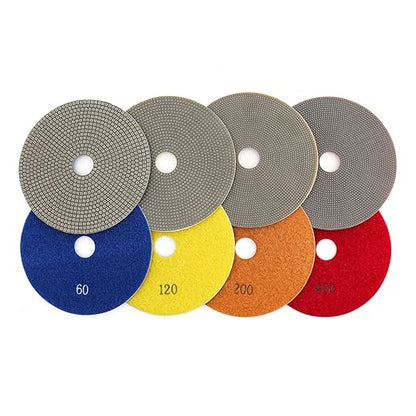 HOMESOM 5 Inch Electroplated Diamond Polishing Pads for Stone Ceramic Metals Granite Marble Grinding for Sander Grinder(Grit 60-1pc)