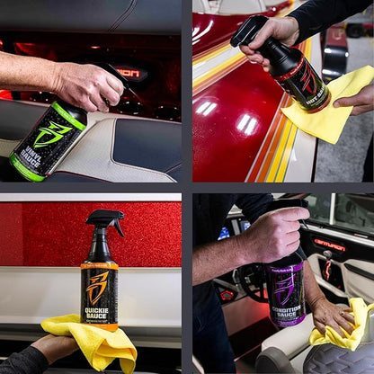 Bling Sauce Boat Cleaning & Detailing Kit for Marine and Automotive, 4-Pack, 20 oz Each