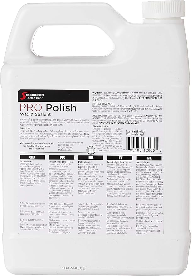 Shurhold PRO Polish Wax & Sealant - 1 Gallon