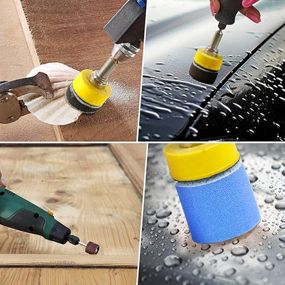 354 PCS 1 Inch Wet Dry Sanding Discs Grit 60 80 120 150 180 240 320 400 600 800 1000 1500 2000 3000 5000 10000 Hook and Loop for Electric Rotary Tool