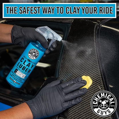 Chemical Guys CLY_109 Light Duty Clay Bar and Luber Synthetic Lubricant Kit, 16 oz (2 Items), Blue