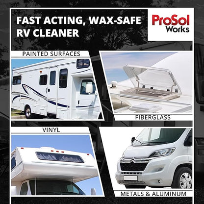 Bug Splat N' All RV Cleaner 32 fl oz - RV Car Wash Kit for Bug Guts, Road Grime, Bird Dropping Cleaner, Oxidation Remover & More - RV Wash for a Streak-Free Shine - Safe on All Surfaces
