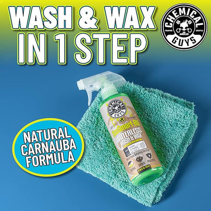 Chemical Guys EcoSmart Waterless Car Wash & Wax Ready To Use, Safe for Cars, Trucks, SUVs, Motorcycles, RVs & More, Extra Large 32 fl oz