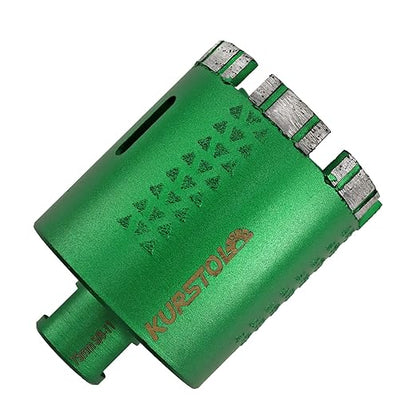KURSTOL Diamond Core Drill Bits - 3 Inch with 58-11 Thread Granite Hole Saw Dry or Wet Drilling Hard Stone Marble Concrete Quartz Countertop Laser Welded Masonry Coring(75mm)