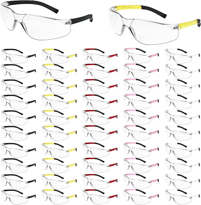 Salfboy Safety Glasses for Men Women ANSI Z87.1 Safety Glasses Bulk Protective Eyewear Scratch-Resistant