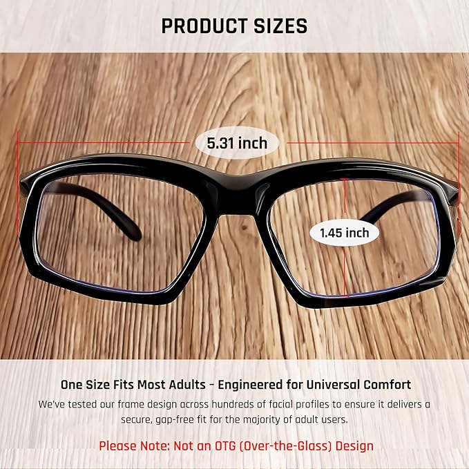 MORK&SUKY Safety Glasses for Men&Women, Anti-Fog Protective Eyewear with Side Shields for Woodworking, Lab Work,Construction.
