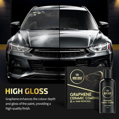 Graphene Coating for Cars │ Self-Healing, 5+ Years Durability │ Advanced SiO2 Ceramic Protection - High Gloss, Anti-Scratch - Perfect for Cars, Motorcycles, Marine, and RVs