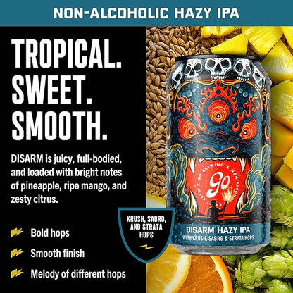 Go Brewing - 12 Mixed Pack - Non-Alcoholic Craft Brew - Small Batch Brew - Classic Ingredients - Non Alcoholic Assorted Variety Pack - Low-Calorie, NA Brew - Ideal for Any Occasion (12 oz, 12 Pack)